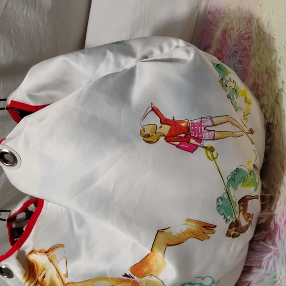 DSW Designer Vintage Satin Large Tote Shopper Bag Like New - Picture 4 of 15